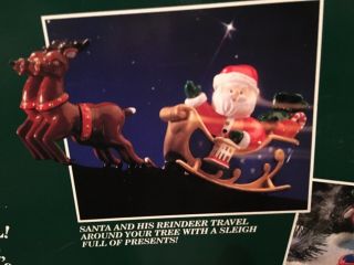 Vintage Mr Christmas Santa’s Sleigh Ride Collectible 6