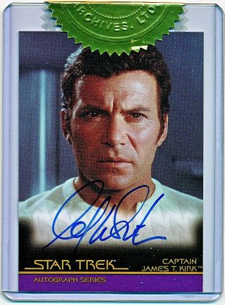 Star Trek Movies Complete William Shatner Case Incentive Autograph A50 - Qty