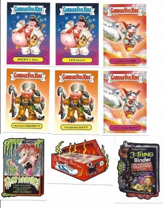 Gpk/wacky Packages 2017 Philly Non Sport Show Complete Set Of 9 - W/ 3 Autographs