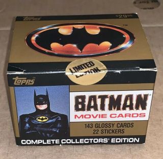 1989 Topps Batman Movie Cards Collector 