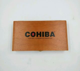 Cohiba Wood Cigar Box Empty Made In Dominican Republic Robusto Stash/Storage 2