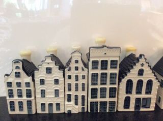 Klm Delft Blue Canal Houses 19,  34,  38,  47,  49,  51,  52,  55,  57 And 87