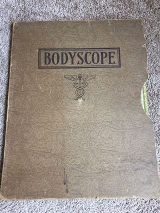VINTAGE VOLVELLE ANATOMY CHART 1948 MALE & FEMALE BODYSCOPE by RALPH H.  SEGAL 2