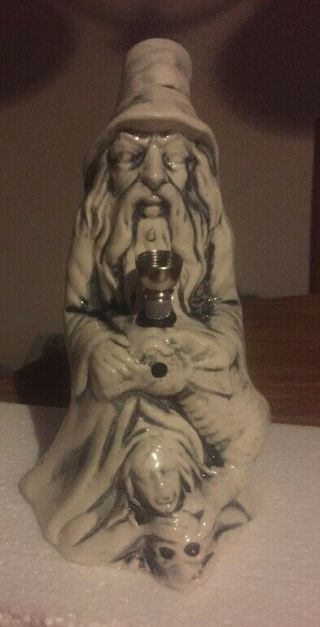Wizard Squashing Girl - Rare 8 1/2 " Ceramic Water Pipe Bong Jim Rumph