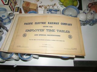 Pacific Electric Railway Company Employes Time Table & Instructions 1951