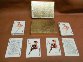 Vargas Complete Set Playing Cards Pin Up Girls Double Deck Two Anything Goes 2