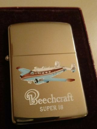 1950 - 57 ZIPPO PAT.  PEND/2517191 TOWN AND COUNTRY BEECHCRAFT 18 AD LIGHTER 2