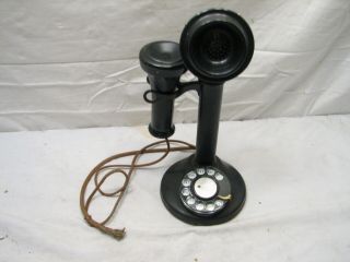 Antique Western Electric Rotary Dial Candlestick Telephone Candle Stick Phone