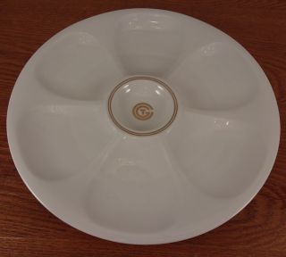 Cgt Limoges France 10 " Luxury Ocean Liners 7 Section Oyster Plate