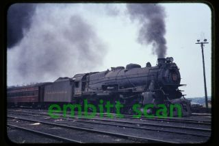 Slide,  Prr Pennsylvania 4 - 6 - 2 Steam 5351 Passenger Train Action,  1950s