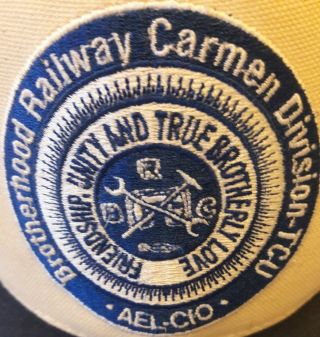 Brotherhood Railway Carmen Union Cream - Colored With Blue Brim Cap