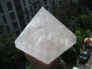 2650g (5.  84lb) Natural Clear Quartz Crystal Pyramid Healing China P851