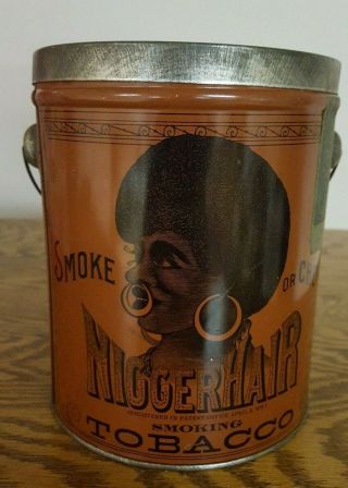 1941 Black Memorabilia Hair Tobacco Tin