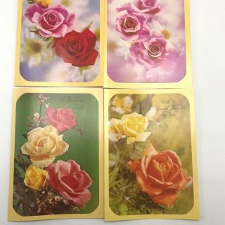 Vintage Roses Cards All Occasion Assortment 16 Cards Envelopes Quality Crest Box