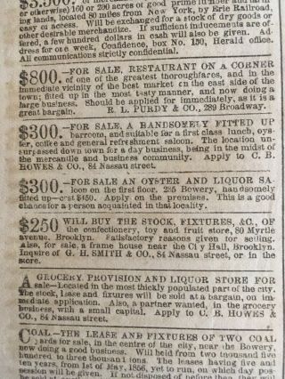 1856 NY Herald Jan - March 49 Papers 6
