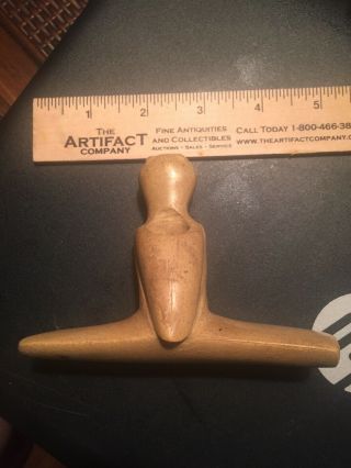 Indian artifacts G10 Large Pipestone Owl Hopewell Adena Effigy Pipe Ex Townsend 2