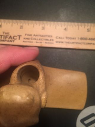 Indian artifacts G10 Large Pipestone Owl Hopewell Adena Effigy Pipe Ex Townsend 3
