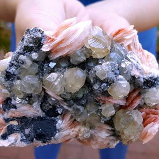 Very Fine 3 1/4 Inch World Class Barite Crystals With Cerussite