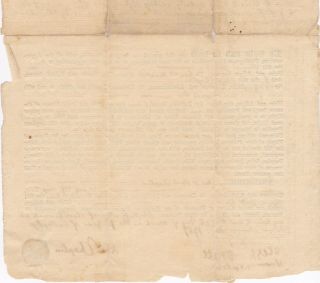US Colonial Era Document Land Sutton Worcester MA 1767 & Embossed Tax Stamp 6