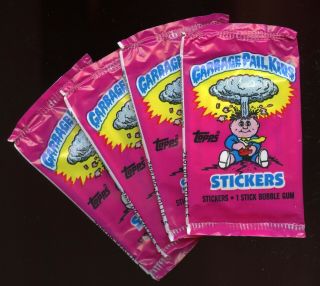 (4) 1985 Topps Garbage Pail Kids Series 1 (uk) Packs ( )
