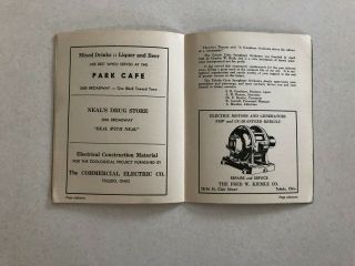 Vintage 1936 Programme Opening Concert Toledo Zoological Society 5