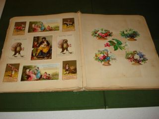 1880 ' s VICTORIAN SCRAP BOOK,  116 DIE CUT IMAGES 6