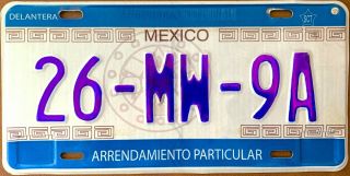 Aztec Calendar Mexico License Plate Expired Graphic Background Aztec