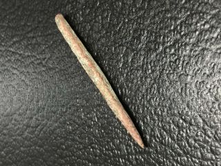 1 3/4 " Old Copper Culture Awl Needle Occ Native American Indian Artifact Spear