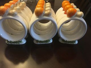 Merry Mushroom Ceramic Napkin Rings Vintage Sears Japan (12) 3
