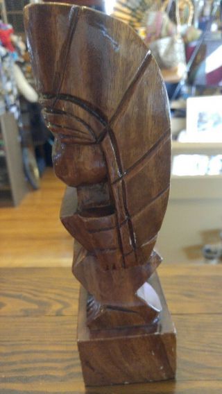 carved wood Hawaii Polynesian Tiki God souvenir folk art carving statue 10 