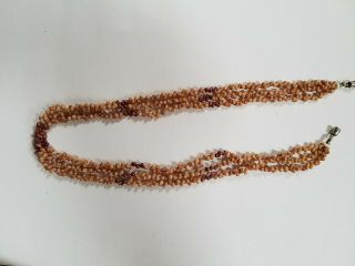 Niihau Shell 3 Strand Necklace With All Kahelelani Shells