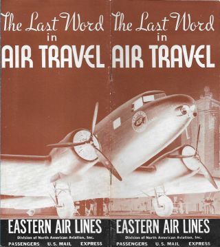 1935 Eastern Airlines The Last Word In Air Travel Booklet With Photos
