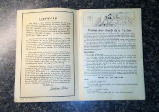 1943 THE TEXAS COMPANY ABC of WARTIME CANNING BOOK - WWII Cooking Cookbook 4