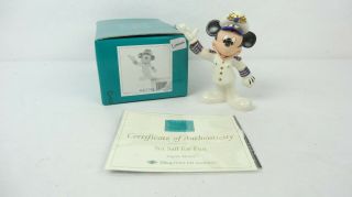 Disney Wdcc 4007294 Cruise Line Exclusive Captain Mickey: Set Sail For Fun W/coa