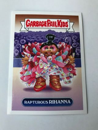 Rapturous Rihanna 2017 Topps Garbage Pail Kids Gpk Network Spews Sticker 52