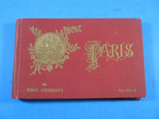 Paris 36 Vues Couleurs Views Of Paris Souvenir Hardback Book Nd.  Phot