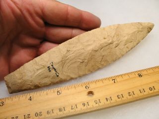 Large 6 5/8 " Agate Basin Found In Cooper Co.  Missouri Thin Paleo G10