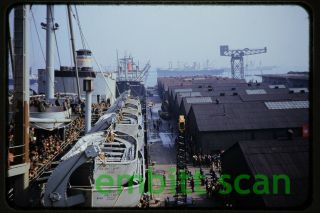 Slide,  Navy Transport Ship Usns General C.  C.  Ballou At Japan,  1950s