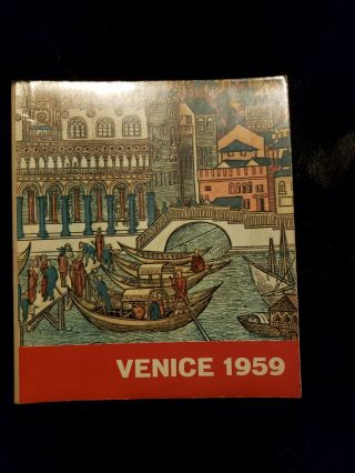 Vintage 1959 Venice Italy Calendar Souvenir Photos,  Tourist Travel