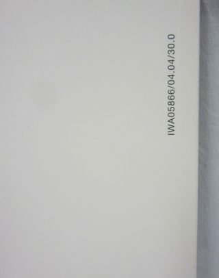 IWC Watch & Chronograph Guarantee/Service Book Open Blank Card Micro Fiber Cloth 5
