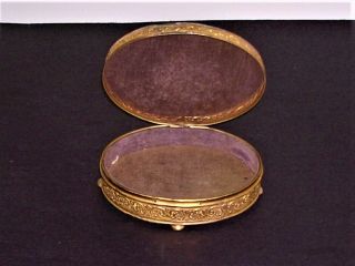 APOLLO Dresser Set Jeweled Gold Finish Tray Mirror Perfume Two Covered Boxes 4