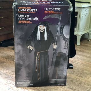 6’ Life Size Animated Lunging Grim Reaper Halloween Haunted House Decoration