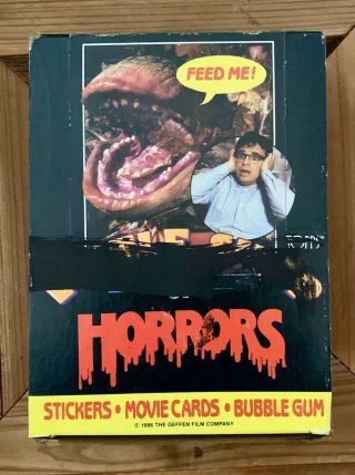 Little Shop Of Horrors Topps Trading Cards 1986 Box Of 36 Wax Packs
