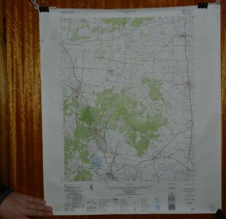 Royal Australian Survey Corps 1979 Map Of Lancefield Victoria Australia