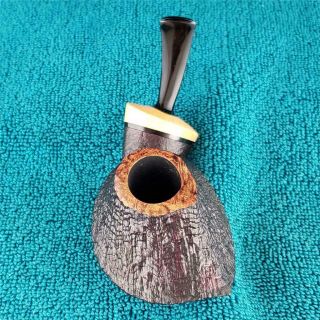 UNSMOKED DAVID HUBER WIDE VOLCANO VARIANT FREEHAND American Estate Pipe 6