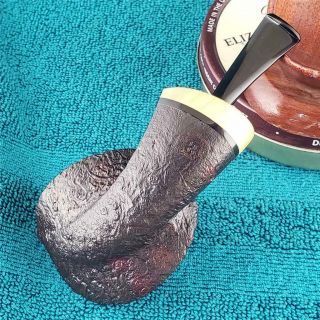 UNSMOKED DAVID HUBER WIDE VOLCANO VARIANT FREEHAND American Estate Pipe 7