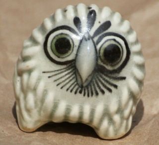Mexican Folk Art Vintage Tonala Owl Figure El Palomar Ken Edwards Hedgehog