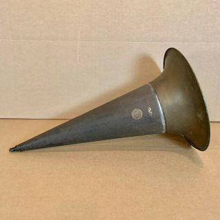 H & S Silk Finish Phonograph Horn Hawthorne & Sheble 29” X 16 5/8”