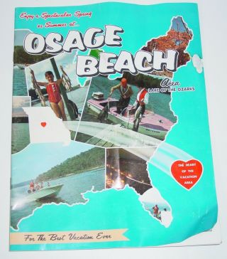 Vintage 1960s Osage Beach Missouri Travel Guide Lake Of The Ozarks