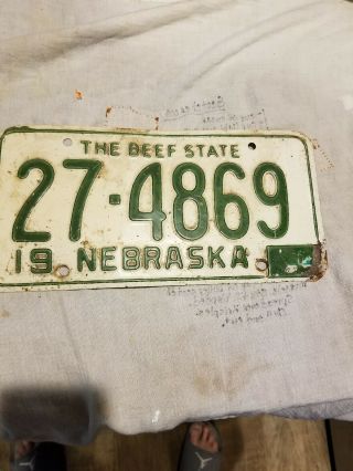 27 - 4869 Wayne County Nebraska License Plate